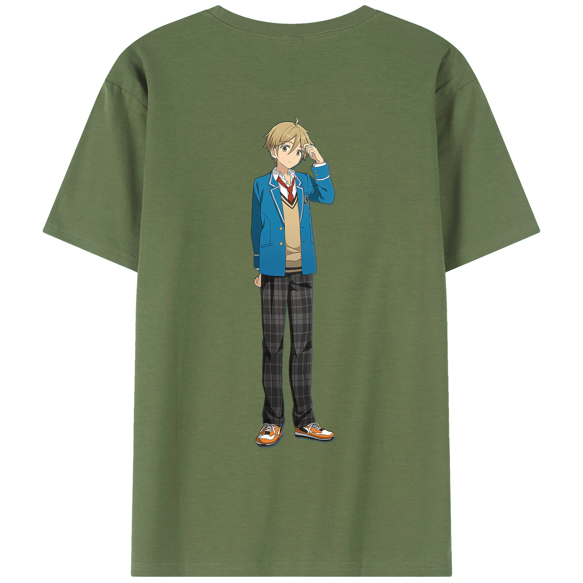 （画像用） あんさんぶるスターズ! Ensemble Stars 綿100％ メンズ半袖Tシャツ（バックプリント） 通気性